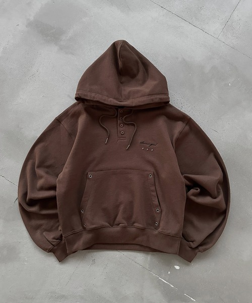 セール】ASSORT HENLEY NECK EYELET DESIGN PARKA／アソートヘンリー