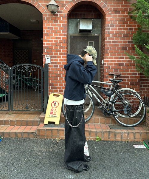 kutir(クティール)の「ASSORT HENLEY NECK EYELET DESIGN PARKA/アソートヘンリーネックハトメデザインパーカー(パーカー・メンズ・ブラック/杢グレー/ネイビー/ブラウン・LARGE/MEDIUM)」の20枚目の写真