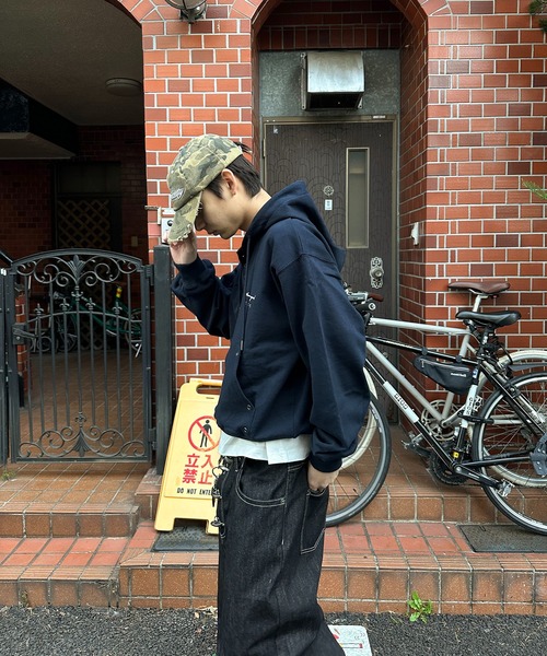 kutir(クティール)の「ASSORT HENLEY NECK EYELET DESIGN PARKA/アソートヘンリーネックハトメデザインパーカー(パーカー・メンズ・ブラック/杢グレー/ネイビー/ブラウン・LARGE/MEDIUM)」の14枚目の写真