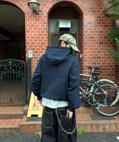 kutir(クティール)の「ASSORT HENLEY NECK EYELET DESIGN PARKA/アソートヘンリーネックハトメデザインパーカー(パーカー・メンズ・ブラック/杢グレー/ネイビー/ブラウン・LARGE/MEDIUM)」の16枚目の写真