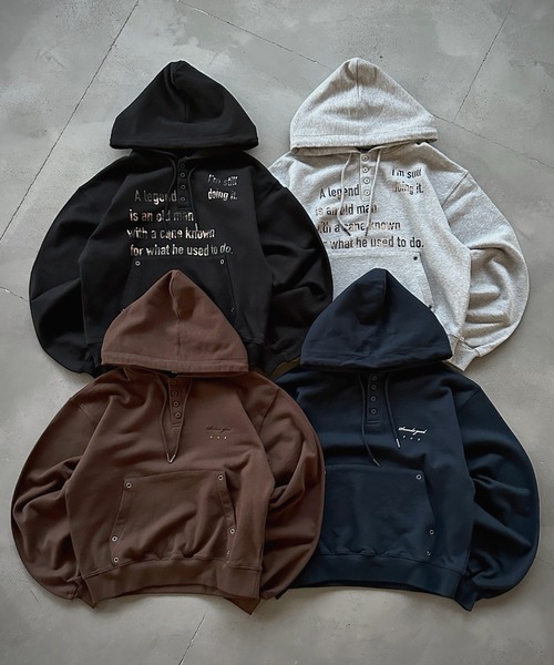 セール】ASSORT HENLEY NECK EYELET DESIGN PARKA／アソートヘンリー