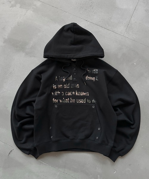 セール】ASSORT HENLEY NECK EYELET DESIGN PARKA／アソートヘンリー