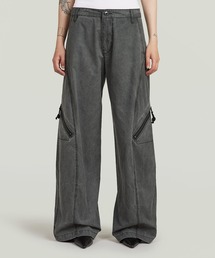 G-STAR（ジースター）の「S Seam Pants/ウォッシュ加工シームデザインジップディテールワイドパンツ（スラックス）」