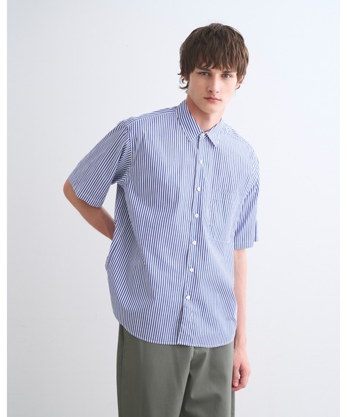 Traditional Weatherwear（トラディショナルウェザーウェア）の「KESWICK S/S（シャツ/ブラウス・メンズ・ネイビー系2/ブルー系・M/L/S）」の8枚目の写真