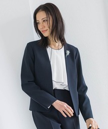 ノーカラーネイビージャケット WEB限定/OUTLET】【発送在庫あり】【RBC】【年間】ノーカラー1釦