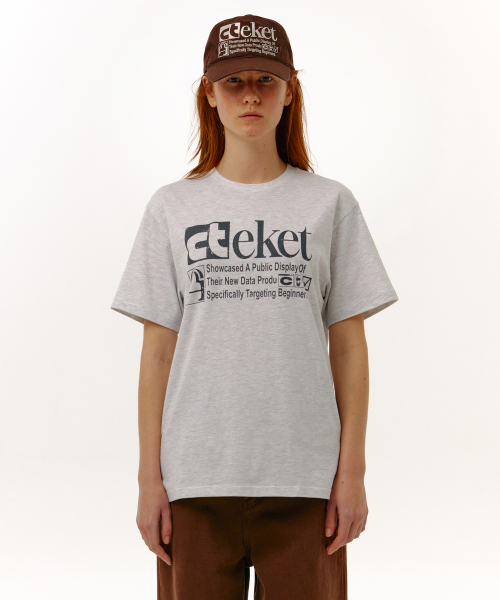 TEKET(テケット)の「Plan Tee Melange Gray(Tシャツ/カットソー・レディース・その他・LARGE/SMALL/MEDIUM)」の1枚目の写真