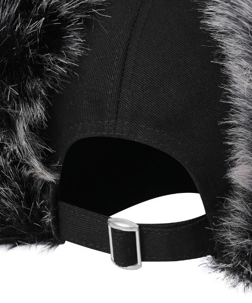 MUCENT(ムセント)の「A'GEM/9 × .kom 『MUCENT/ムセント』SIGNATURE EARFLAP BALL CAPシグネチャーイヤーフラップボールキャップ(キャップ・レディース・ブラック・FREE)」の9枚目の写真