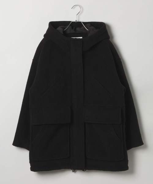 BAYFLOW（ベイフロー）の「[軽い着心地♪柔らかな肌触り]ウーリーキルティングフーディー（その他アウター・レディース・ブラック/ブラウン・SMALL/MEDIUM）」の10枚目の写真