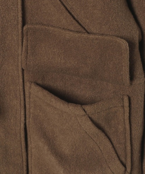 BAYFLOW（ベイフロー）の「[軽い着心地♪柔らかな肌触り]ウーリーキルティングフーディー（その他アウター・レディース・ブラック/ブラウン・SMALL/MEDIUM）」の18枚目の写真