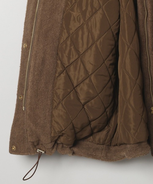 BAYFLOW（ベイフロー）の「[軽い着心地♪柔らかな肌触り]ウーリーキルティングフーディー（その他アウター・レディース・ブラック/ブラウン・SMALL/MEDIUM）」の22枚目の写真