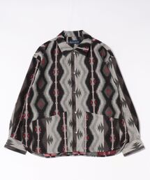 many men many mind（メニーメンメニーマインド）の「【SR】【it】【many men many mind】ネイティブ柄ジャガードシャツブルゾン（カバーオール）」