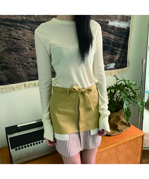 COTTONREBIRTHCLUB(コットンリバースクラブ)の「ストライプカラースカート(ベージュ)(スカート・レディース・その他・SMALL/MEDIUM)」の2枚目の写真