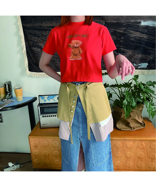 COTTONREBIRTHCLUB(コットンリバースクラブ)の「ストライプカラースカート(ベージュ)(スカート・レディース・その他・SMALL/MEDIUM)」の4枚目の写真