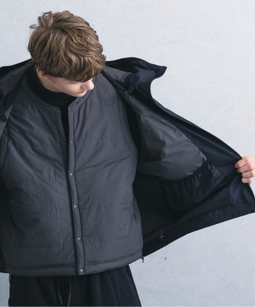 +phenix(プラスフェニックス)の「【WEB・直営店限定】+phenix(プラスフェニックス) 3-IN-1 HOODED JACKET 3 in 1 フードジャケット by GORE TEX LABS ゴアテックス(マウンテンパーカー・メンズ・ブラック/ネイビー・M/XL/L)」の14枚目の写真