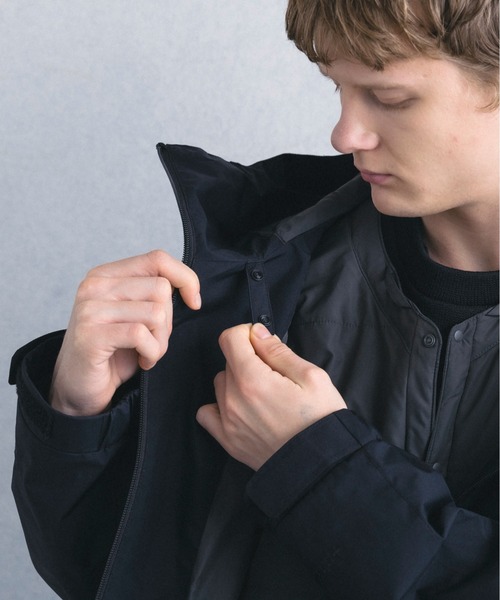 +phenix(プラスフェニックス)の「【WEB・直営店限定】+phenix(プラスフェニックス) 3-IN-1 HOODED JACKET 3 in 1 フードジャケット by GORE TEX LABS ゴアテックス(マウンテンパーカー・メンズ・ブラック/ネイビー・M/XL/L)」の16枚目の写真