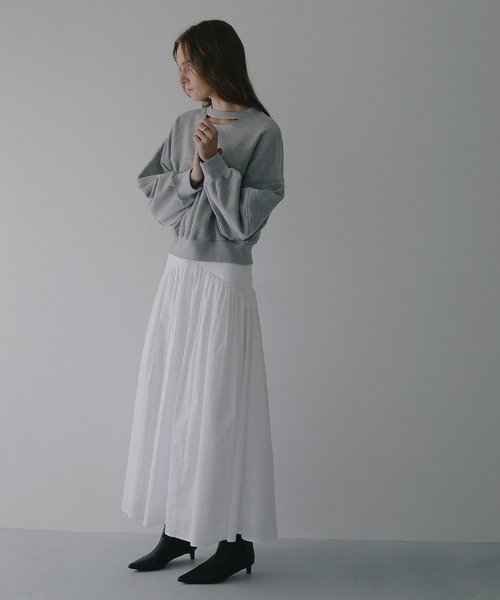 MANOF(マノフ)の「HIGH WAIST TIERED SKIRT(スカート・レディース・ブラック/ホワイト・S/M)」の3枚目の写真