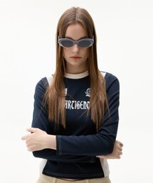 LK WAFFLE JERSEY TOP(NAVY)
