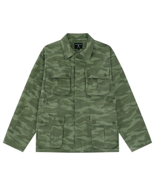 HONGWOOSUNG(ホンウソン)の「JUNGLE FATIGUE DANIM JACKET_OLIVE(デニムジャケット・メンズ・その他・S/M)」の1枚目の写真