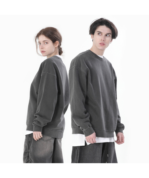 POLYGRAM(ポリグラム)の「830Gピグメントラウンドスウェットシャツ (5色)(スウェット・レディース・その他・M/L/2XL/XL)」の1枚目の写真