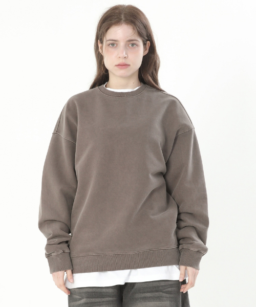 POLYGRAM(ポリグラム)の「830Gピグメントラウンドスウェットシャツ (5色)(スウェット・レディース・その他・M/L/2XL/XL)」の6枚目の写真