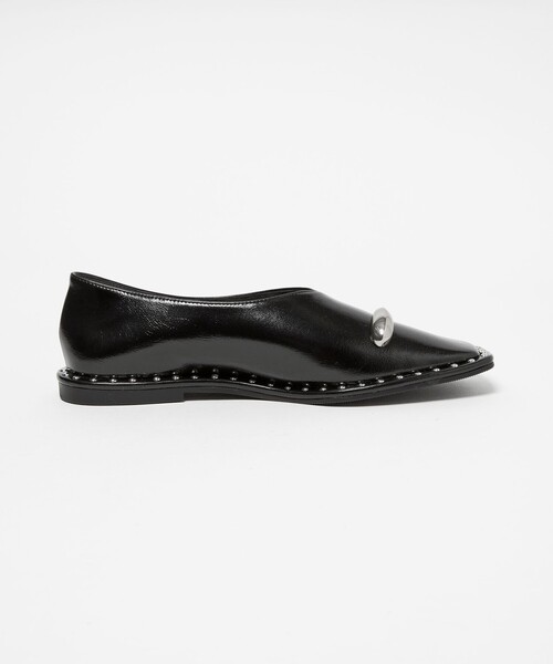 SY UNITED ARROWS(シーユナイテッドアローズ)の「<SY>サムリングスクエア フラット15↑(パンプス・レディース・シルバー/ブラック/ケリーグリーン/ベージュ・25cm/24.5cm/24cm/23.5cm/23cm/22.5cm/22cm)」の7枚目の写真