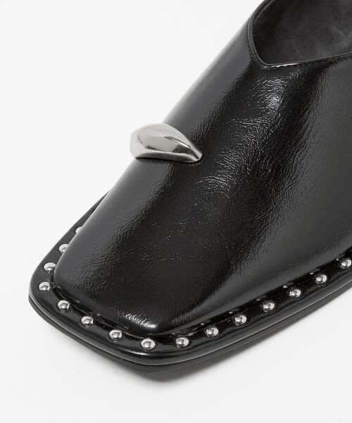 SY UNITED ARROWS(シーユナイテッドアローズ)の「<SY>サムリングスクエア フラット15↑(パンプス・レディース・シルバー/ブラック/ケリーグリーン/ベージュ・25cm/24.5cm/24cm/23.5cm/23cm/22.5cm/22cm)」の11枚目の写真