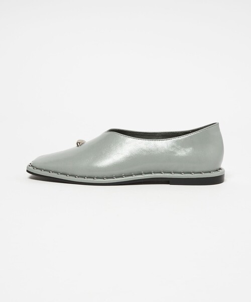 SY UNITED ARROWS(シーユナイテッドアローズ)の「<SY>サムリングスクエア フラット15↑(パンプス・レディース・シルバー/ブラック/ケリーグリーン/ベージュ・25cm/24.5cm/24cm/23.5cm/23cm/22.5cm/22cm)」の19枚目の写真