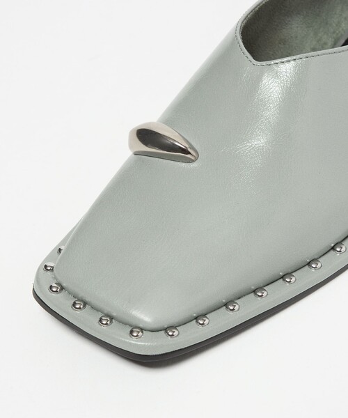 SY UNITED ARROWS(シーユナイテッドアローズ)の「<SY>サムリングスクエア フラット15↑(パンプス・レディース・シルバー/ブラック/ケリーグリーン/ベージュ・25cm/24.5cm/24cm/23.5cm/23cm/22.5cm/22cm)」の20枚目の写真