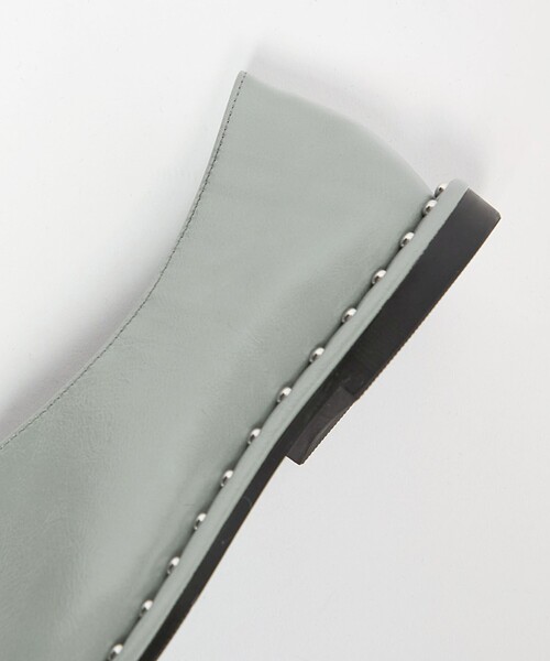 SY UNITED ARROWS(シーユナイテッドアローズ)の「<SY>サムリングスクエア フラット15↑(パンプス・レディース・シルバー/ブラック/ケリーグリーン/ベージュ・25cm/24.5cm/24cm/23.5cm/23cm/22.5cm/22cm)」の21枚目の写真