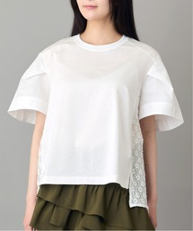 mien（ミアン）の「【mien】レースmixTee（Tシャツ/カットソー）」