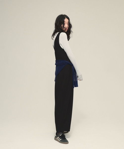 eL（エル）の「【eL】Cutsew Rompers/645562（サロペット/オーバーオール・レディース・レッド系その他/ブラック/ボルドー・FREE）」の7枚目の写真