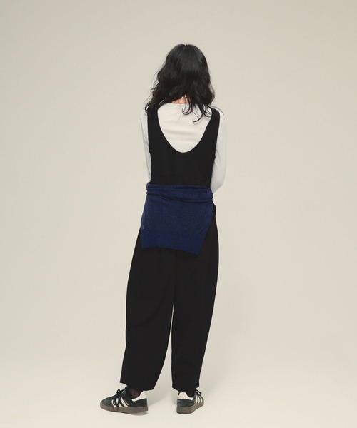 eL（エル）の「【eL】Cutsew Rompers/645562（サロペット/オーバーオール・レディース・レッド系その他/ブラック/ボルドー・FREE）」の9枚目の写真