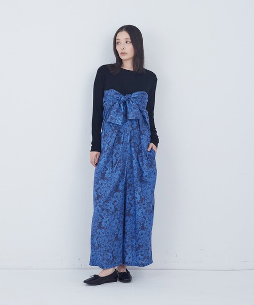 ADIEU TRISTESSE（アデュートリステス）の「kazumiさんコラボ　リバティプリントオールインワン（つなぎ/オールインワン・レディース・ブルー系その他/ブラック系その他・40/38）」の19枚目の写真