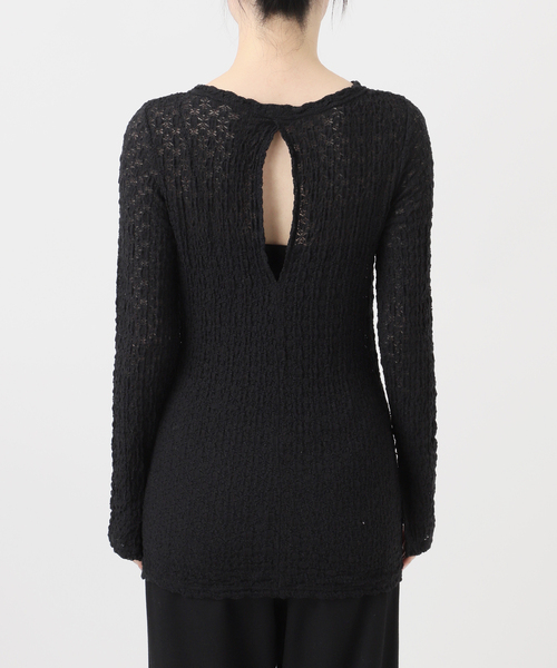 EMILY WEEK（エミリーウィーク）の「オーガニックコットン混レースプルオーバー（Tシャツ/カットソー・レディース・ブラック/アイボリー・FREE）」の20枚目の写真