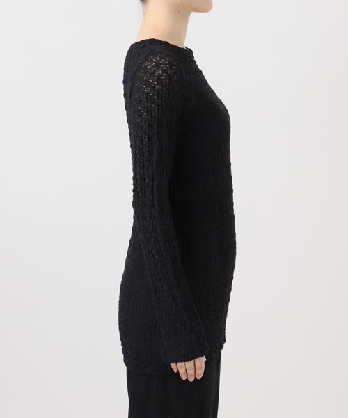 EMILY WEEK（エミリーウィーク）の「オーガニックコットン混レースプルオーバー（Tシャツ/カットソー・レディース・ブラック/アイボリー・FREE）」の21枚目の写真