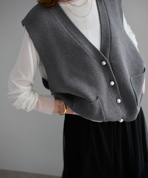 IENA スキッパー　ベスト　ニットベスト　イエナ　美品 IENA（イエナ）の「スキッパーニットベスト（ベスト）」 - WEAR