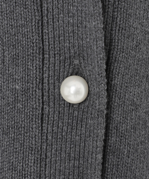 SLOBE IENA(スローブイエナ)の「《WEB限定/追加2》パールニットベスト(ベスト・レディース・ブラック/チャコールグレー・FREE)」の15枚目の写真