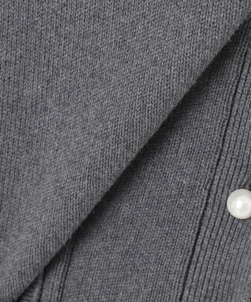 SLOBE IENA(スローブイエナ)の「《WEB限定/追加2》パールニットベスト(ベスト・レディース・ブラック/チャコールグレー・FREE)」の16枚目の写真