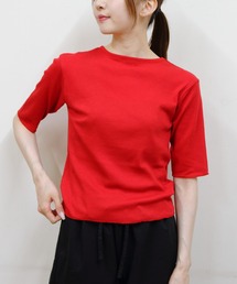 MEYAME/メヤメ　ソフトリブハーフスリーブTEE　SOFT RIB HALF SLEEVE TEE