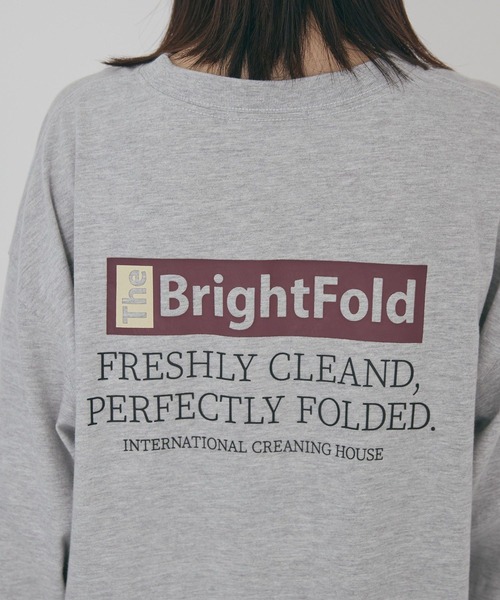 AMERICAN HOLIC(アメリカンホリック)の「カンパニーロゴ風ロングTシャツ(Tシャツ/カットソー・レディース・グレー/オフホワイト・FREE)」の13枚目の写真