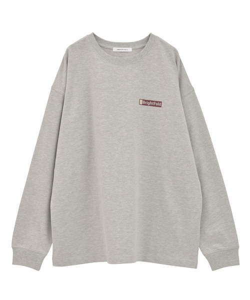 AMERICAN HOLIC(アメリカンホリック)の「カンパニーロゴ風ロングTシャツ(Tシャツ/カットソー・レディース・グレー/オフホワイト・FREE)」の18枚目の写真