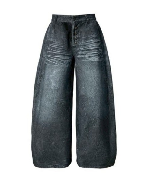 ROSEN KREUZ(ローゼンクロイツ)の「【Rosen Kreuz】INSIGNIA TROUSERS / 【ローゼンクロイツ】デニムライク刺しゅうロゴバギーパンツ(デニムパンツ・メンズ・ブラック/ブルー・01/02/03)」の19枚目の写真