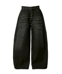 ROSEN KREUZ（ローゼンクロイツ）の「【Rosen Kreuz】INSIGNIA TROUSERS / 【ローゼンクロイツ】デニムライク刺しゅうロゴバギーパンツ<着用動画あり>（デニムパンツ）」