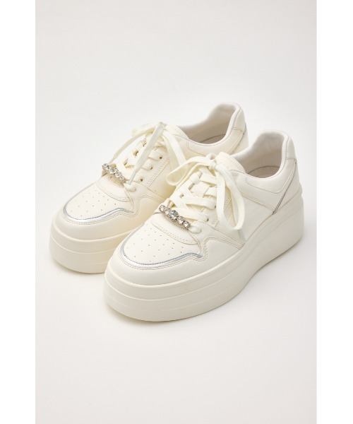 STACCATO(スタッカート)の「プラットフォームラインスニーカー(スニーカー・レディース・ホワイト・22.5cm/23.0cm/23.5cm/24.0cm/24.5cm)」の1枚目の写真