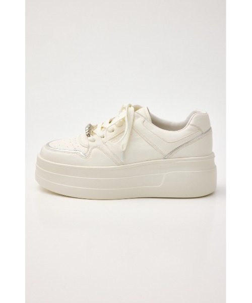 STACCATO(スタッカート)の「プラットフォームラインスニーカー(スニーカー・レディース・ホワイト・22.5cm/23.0cm/23.5cm/24.0cm/24.5cm)」の2枚目の写真