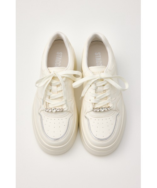 STACCATO(スタッカート)の「プラットフォームラインスニーカー(スニーカー・レディース・ホワイト・22.5cm/23.0cm/23.5cm/24.0cm/24.5cm)」の3枚目の写真