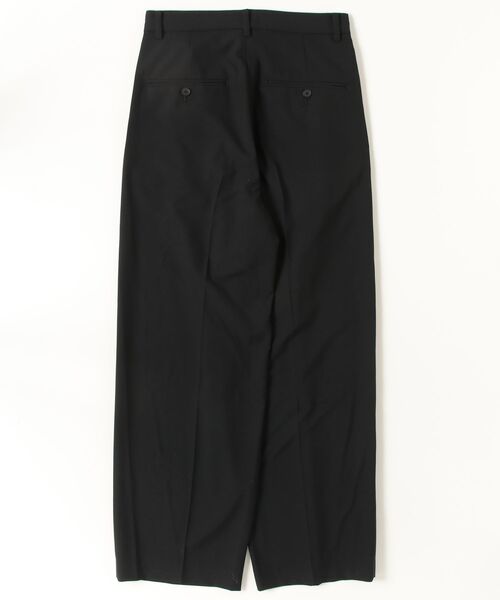 ANTHEM A(アンセムエー)の「【ANTHEM A】 WOOL TROPICAL SIDEGATHER SLACKS(スラックス・メンズ・ブラック・MEDIUM)」の2枚目の写真