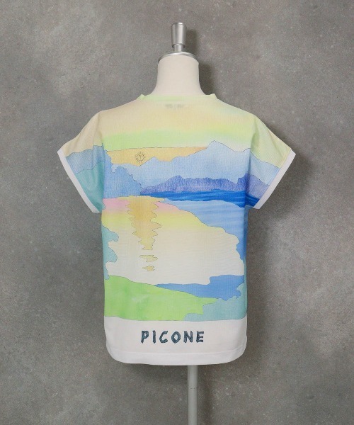 絵画風プリントプルオーバー（Tシャツ/カットソー）｜STUDIO PICONE