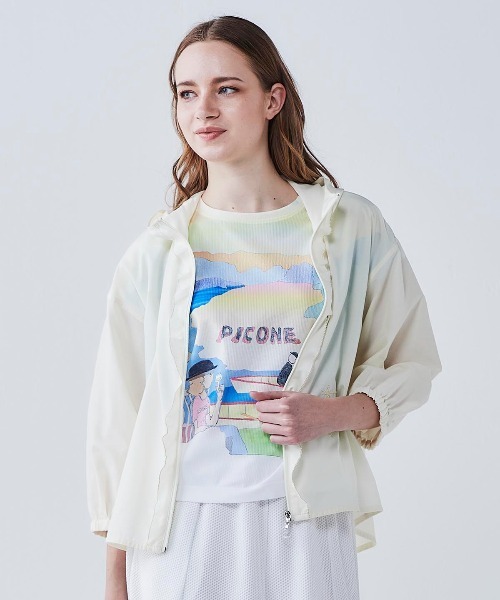 STUDIO PICONE(スタジオピッコーネ)の「絵画風プリントプルオーバー(Tシャツ/カットソー・レディース・イエロー・LL/L/M)」の11枚目の写真