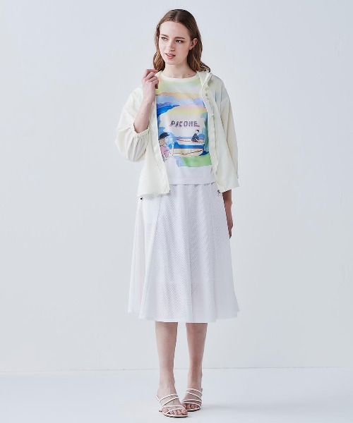 STUDIO PICONE(スタジオピッコーネ)の「絵画風プリントプルオーバー(Tシャツ/カットソー・レディース・イエロー・LL/L/M)」の12枚目の写真
